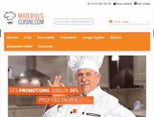 Tablet Screenshot of materiels-cuisine.com